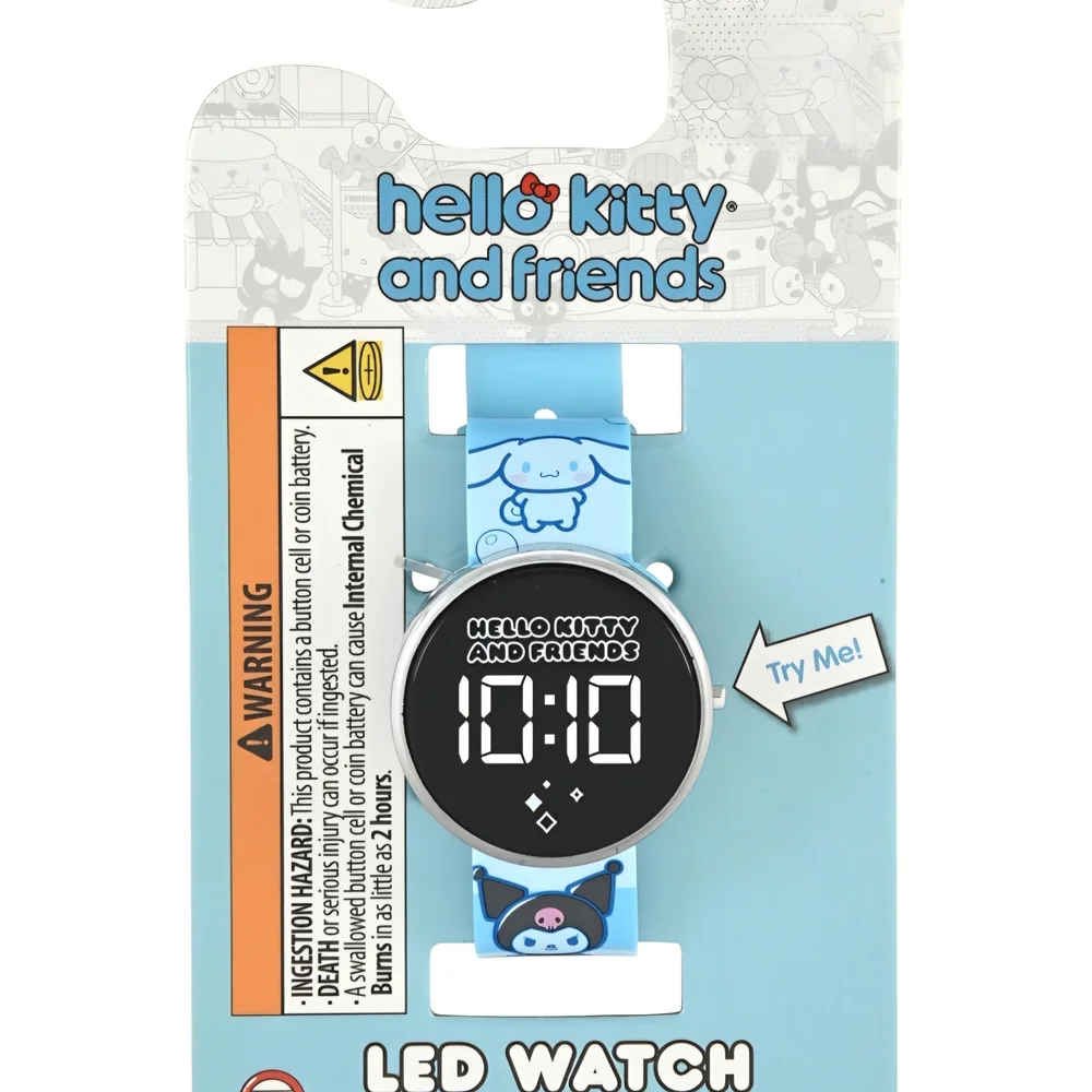 Hello Kitty And Friends Unisex Childrens LED Watch With Round Caseand Printed